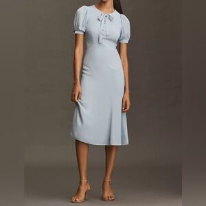 NWT Reformation Delia Bow Midi Dress Size 8